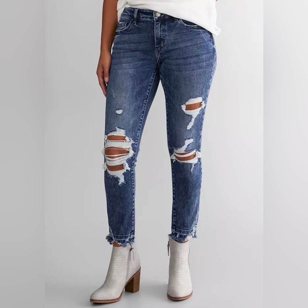 BKE Payton Universal fit Mid-Rise Ankle Skinny